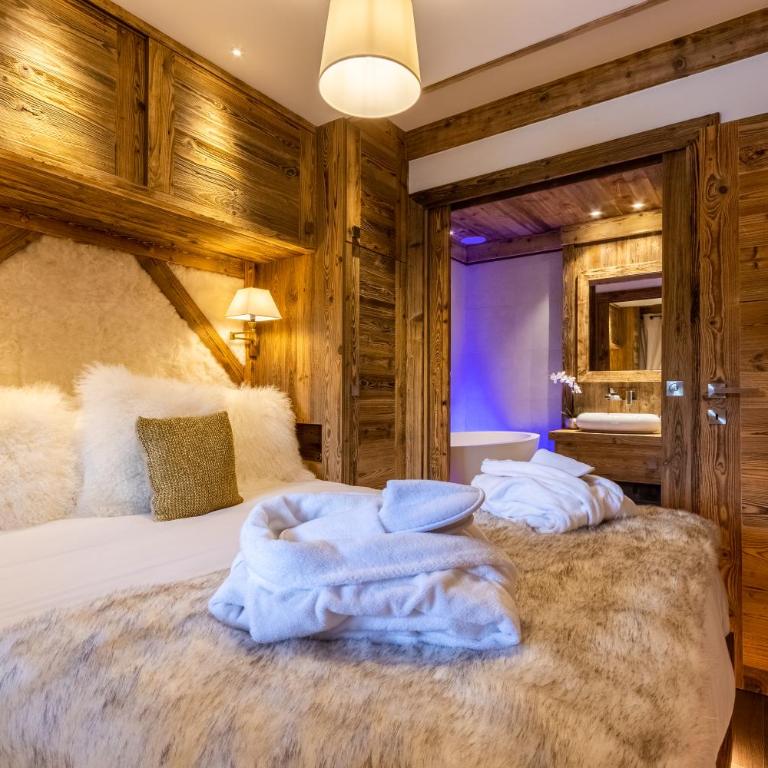 Arc 1950, ambiance chalet luxe 5/7pers dans résidence 5* skis aux pieds avec SPA - Appartement 2 Chambres - 21