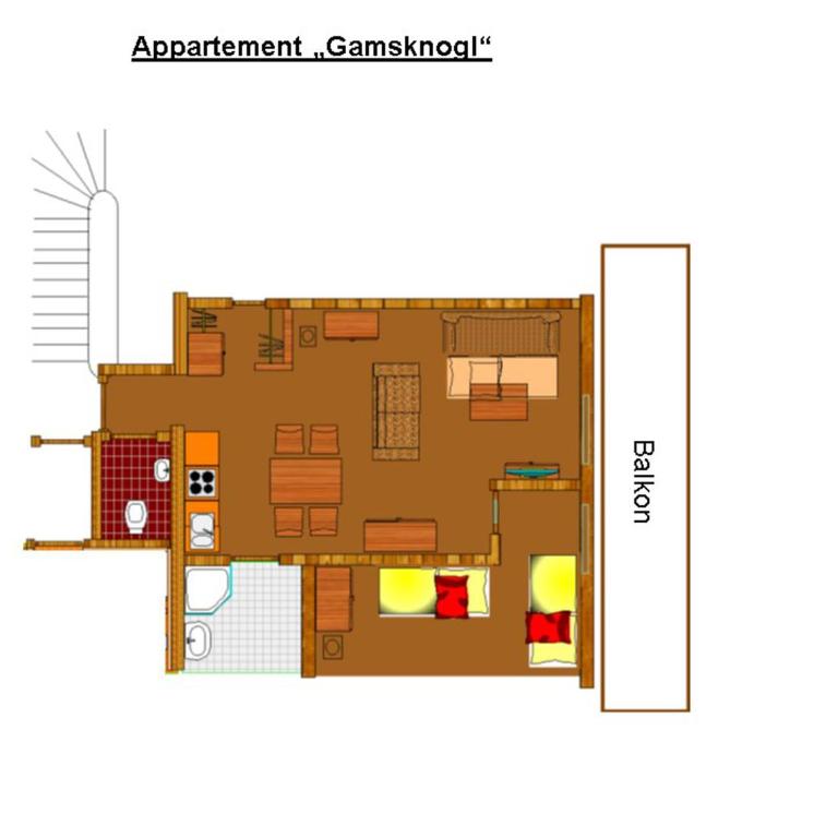 Ahorn-Appartements - Chiemgau Karte - Apartment mit 1 Schlafzimmer - 9