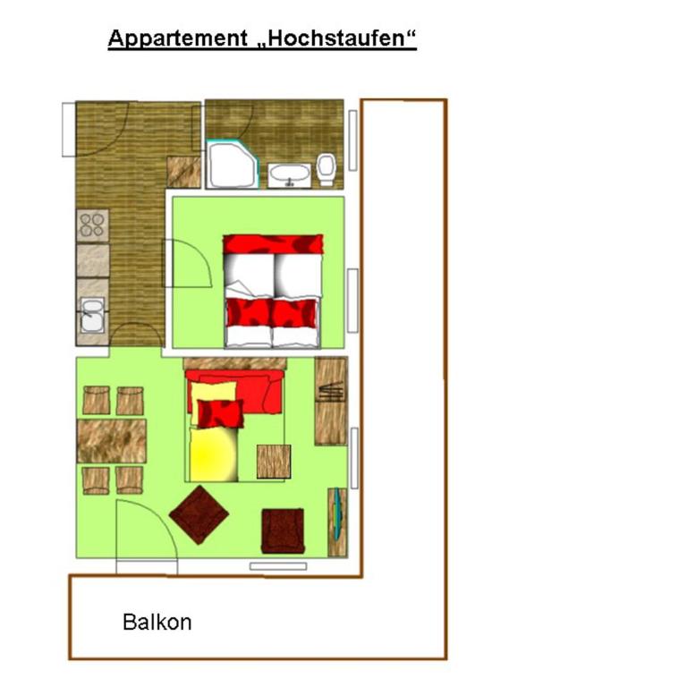 Ahorn-Appartements - Chiemgau Karte - Apartment mit 1 Schlafzimmer - 9