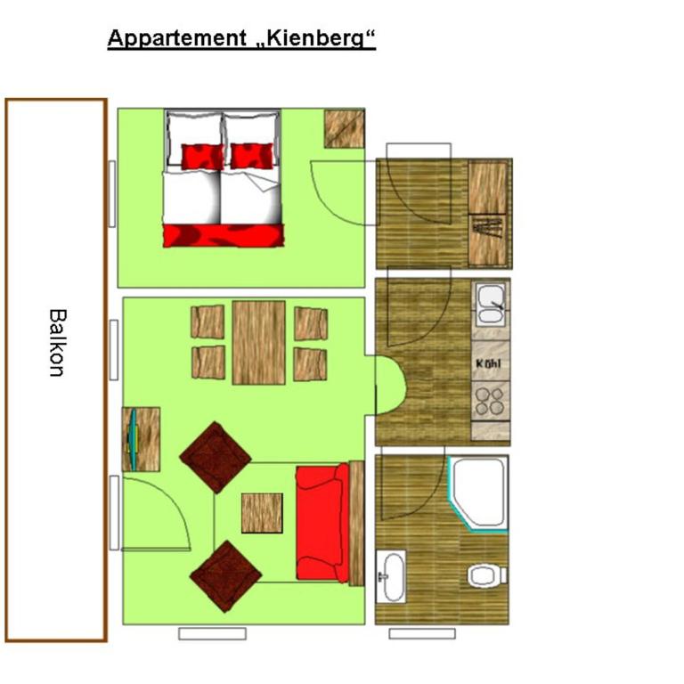 Ahorn-Appartements - Chiemgau Karte - Apartment mit 1 Schlafzimmer - 7