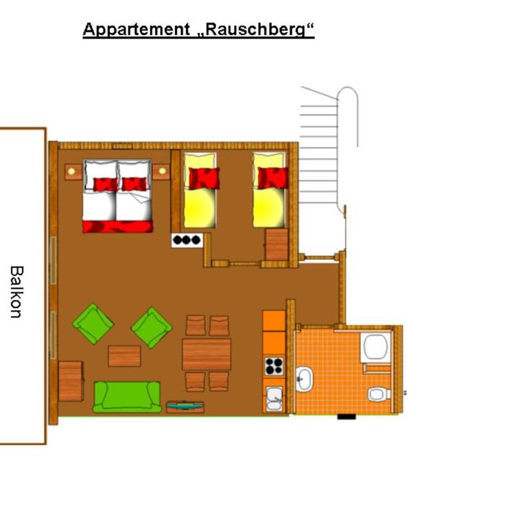 Ahorn-Appartements - Chiemgau Karte - Apartment mit 1 Schlafzimmer - 7