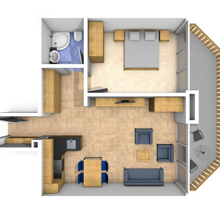 Apart Holidays - Residenz Chateau - Apartment mit 1 Schlafzimmer (2 Erwachsene) - 32