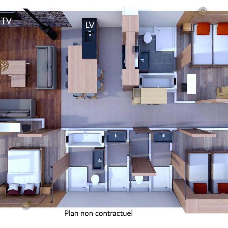 Les Balcons Platinium Val Cenis - Apartment mit 3 Schlafzimmern - 8