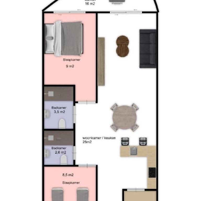 Appartement Estrella - Two-Bedroom House - 3