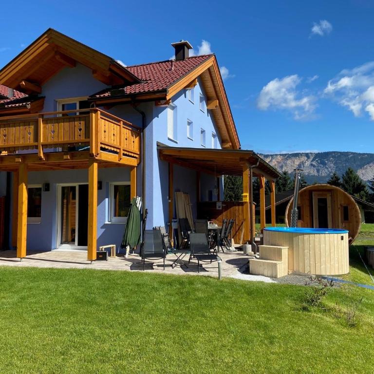 Casa Blu Kärnten - One Holiday in Three Countries - Cold&Hottub, Sauna - Piste - Ferienhaus - 3