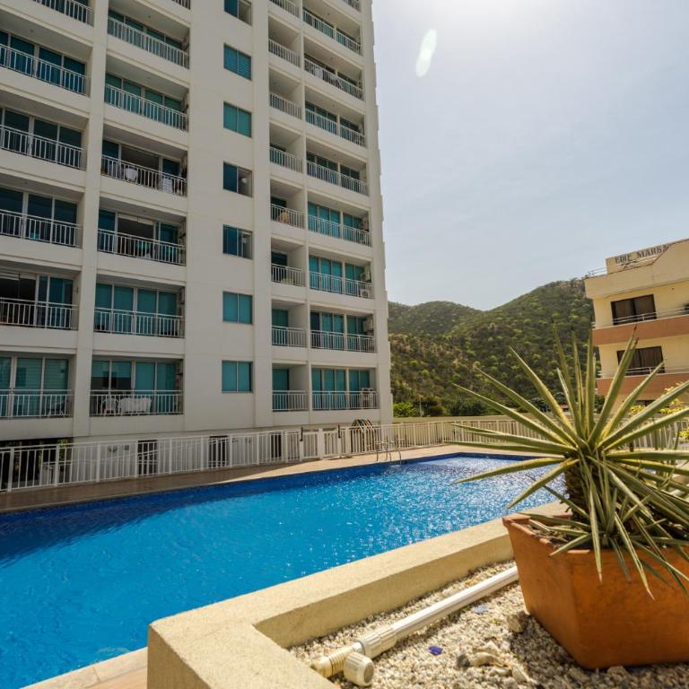 Apartamento en el Rodadero cerca de la playa el Rodadero y del cc Arrecife - Apartamento de 2 dormitorios con vistas a la piscina - 1