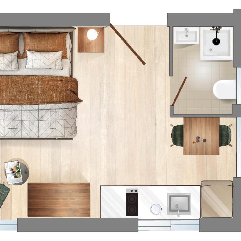 Brückenhof - Studio mit Balkon - 11