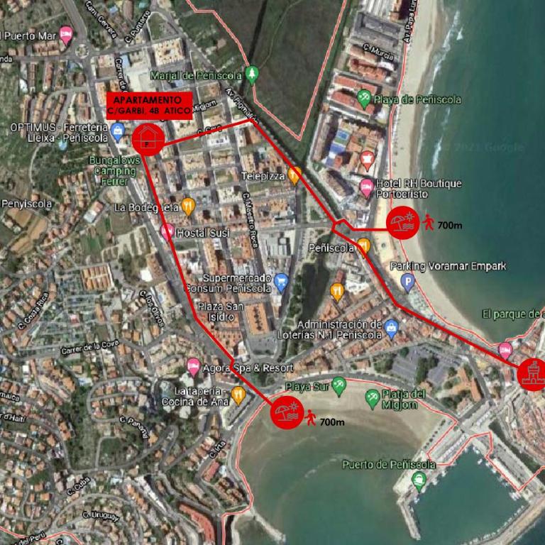 Atico con Terraza, Parquing y Wifi en Peñiscola - Two-Bedroom Apartment - 3