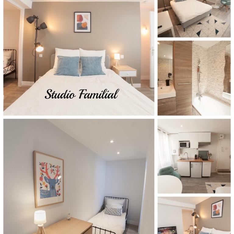 PRESTIGELOC - 3 Studios au Choix - 2 avec Sauna privé gratuit, 1 avec 3 Couchages, Centre-ville - Monolocale Familiare - 2