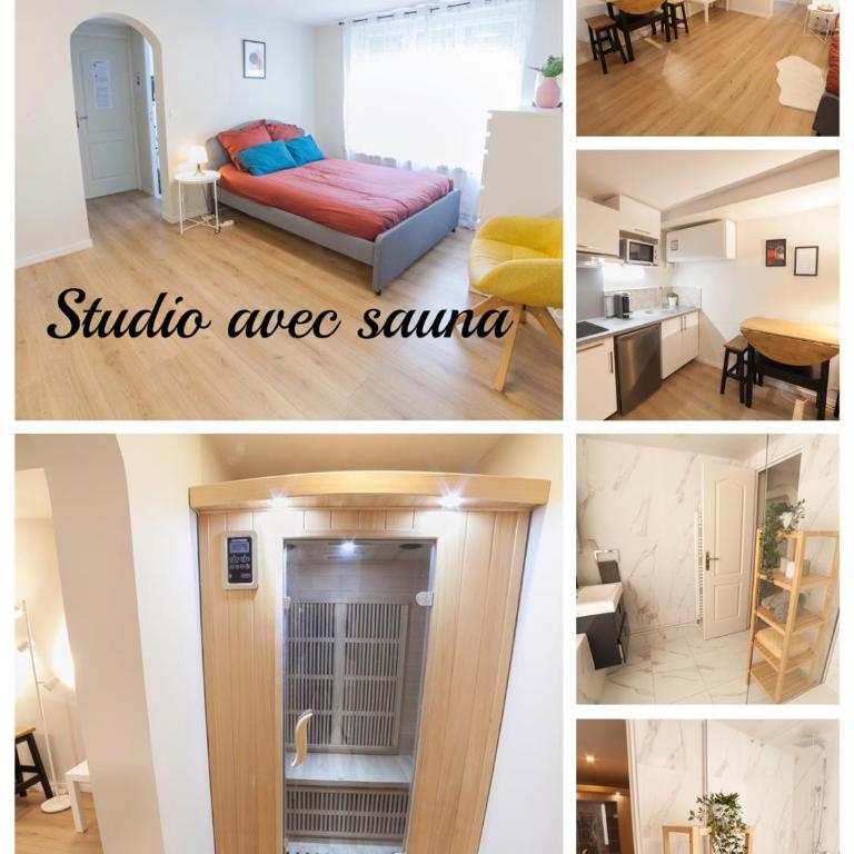 PRESTIGELOC - 3 Studios au Choix - 2 avec Sauna privé gratuit, 1 avec 3 Couchages, Centre-ville - Appartamento con Sauna - 1