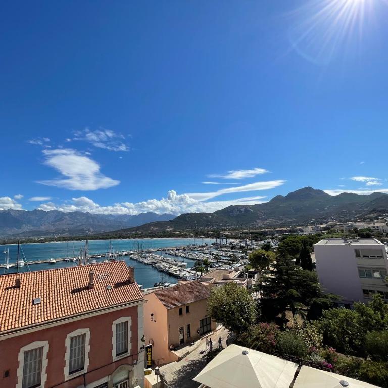 Calvi T2 climatisé, wifi, centre-ville, à proximité plage, commerces, taxi & gare, vue plage & montagne - Appartement 1 Chambre - 2