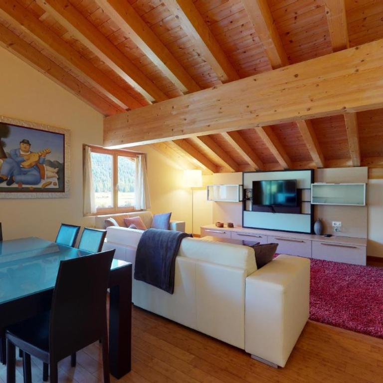 Chesa Seraina Abitaziun Seraina 9 - Mahogany - Madulain - Apartment mit Balkon - 9