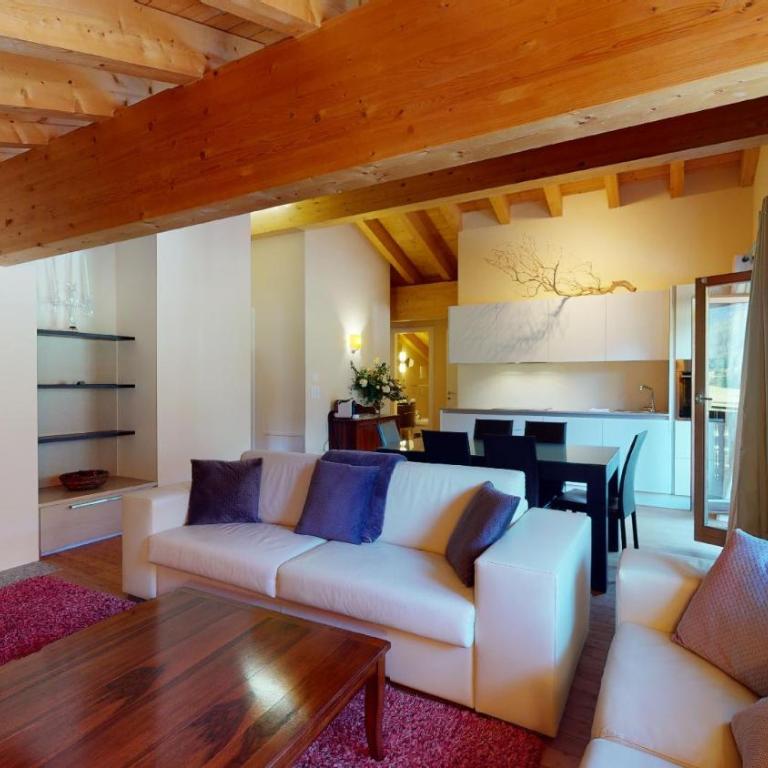 Chesa Seraina Abitaziun Seraina 9 - Mahogany - Madulain - Apartment mit Balkon - 11
