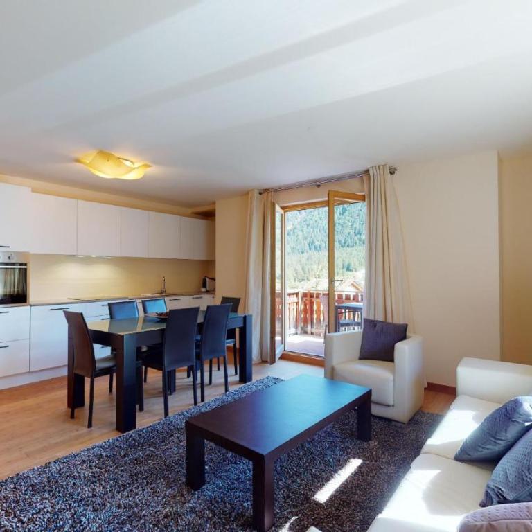 Chesa Seraina Abitaziun Seraina 6 - Amber - Madulain - Apartment mit Balkon - 4