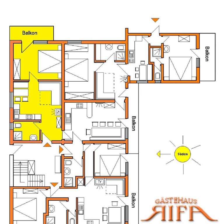 Apartments RIFA - Gaschurn - Apartment mit 1 Schlafzimmer und Dusche - 1