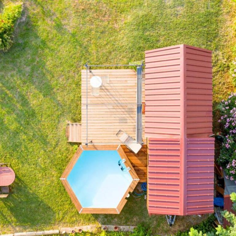 myinsolite - Tiny-house, jacuzzi, brasero, piscine - Chalet 1 Chambre - 50