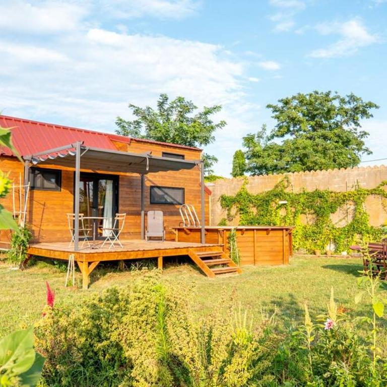 myinsolite - Tiny-house, jacuzzi, brasero, piscine - Chalet 1 Chambre - 40