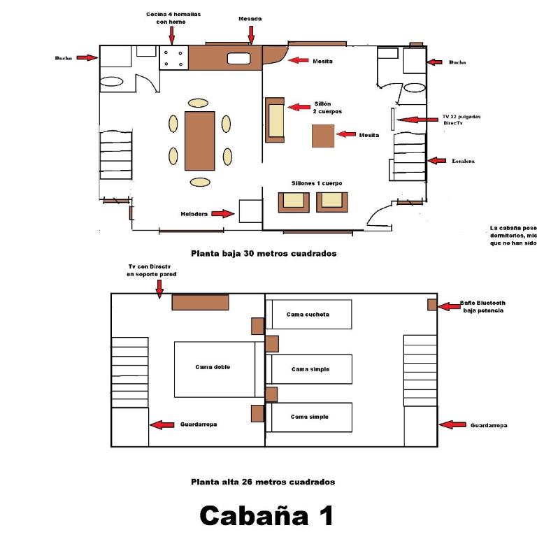 Cabañas Estrellas Doradas - Two-Bedroom Bungalow - 29