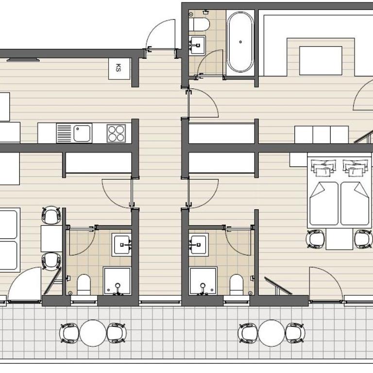 Apart Kofler's Panorama-Zillertal*** - Apartment mit 2 Schlafzimmern - 12