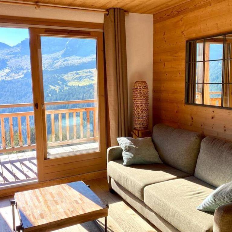 Vue panoramique sur les montagnes plein Sud - T2 Skis aux pieds, Piscine & Spa - Appartement 1 Chambre - 27