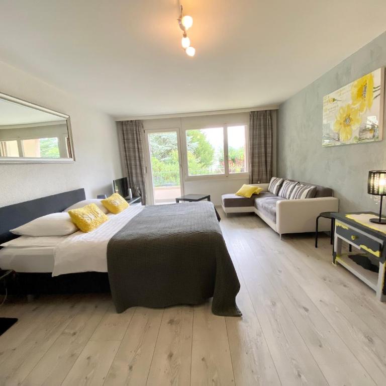 Studios & Appartements famille - Saillon Evasion - Studio mit Gartenblick - 4
