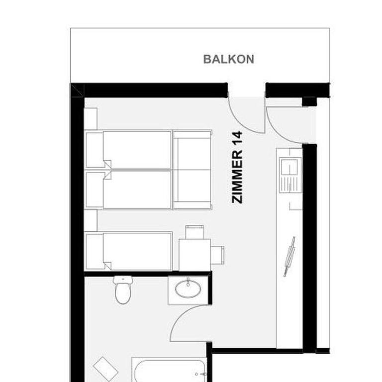 Gasthof Pesbichl - Apartment mit 1 Schlafzimmer und Balkon - 8