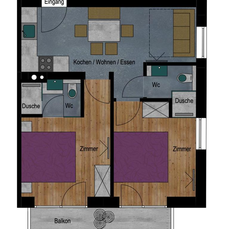 Apart Gstrein - including Silvretta Premium Summercard - Apartment mit 2 Schlafzimmern - 23
