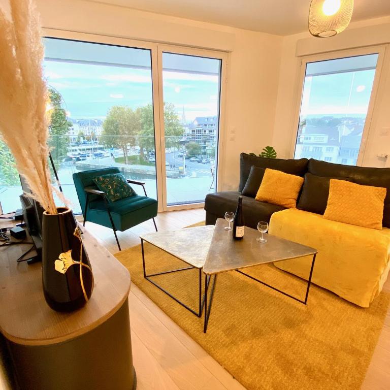 Presqu'île de Caen, Terrasse & Parking - Appartement 1 Chambre avec Balcon - 4