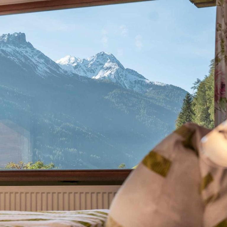 Pension Riese - Apartment mit 1 Schlafzimmer, Balkon und Bergblick - 8