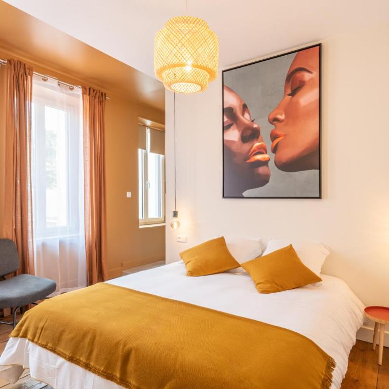 LAROZIERE Chambres d’hôtes - Chambre Double avec Salle de Bains Privative - 1