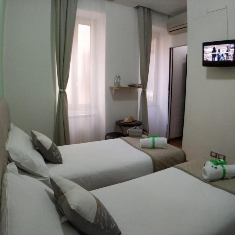 B&B Gaudium Colosseo - Camera Matrimoniale/Doppia con Letti Singoli con Bagno Privato - 8