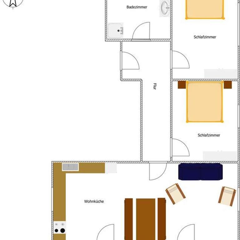 Appartement Stefan - Apartment mit 2 Schlafzimmern und Dusche - 4