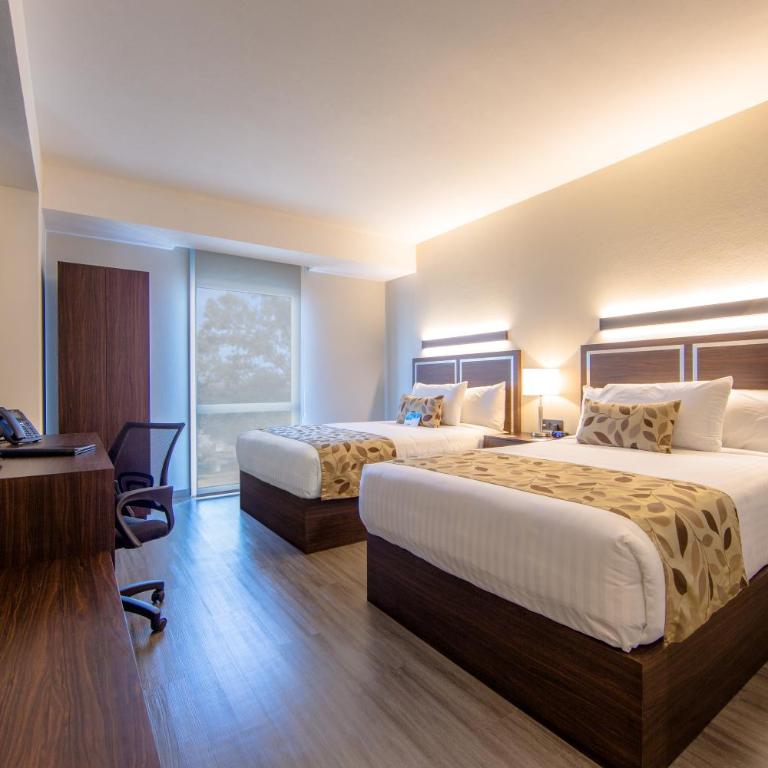 Sleep Inn Guadalajara Galerias - Habitación Doble Estándar para no fumadores - 2 camas dobles - 3