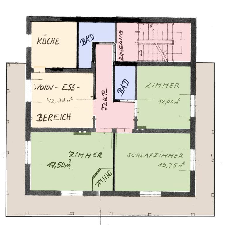 Ferienwohnungen Rieser - Apartment mit 3 Schlafzimmern und Balkon - 19