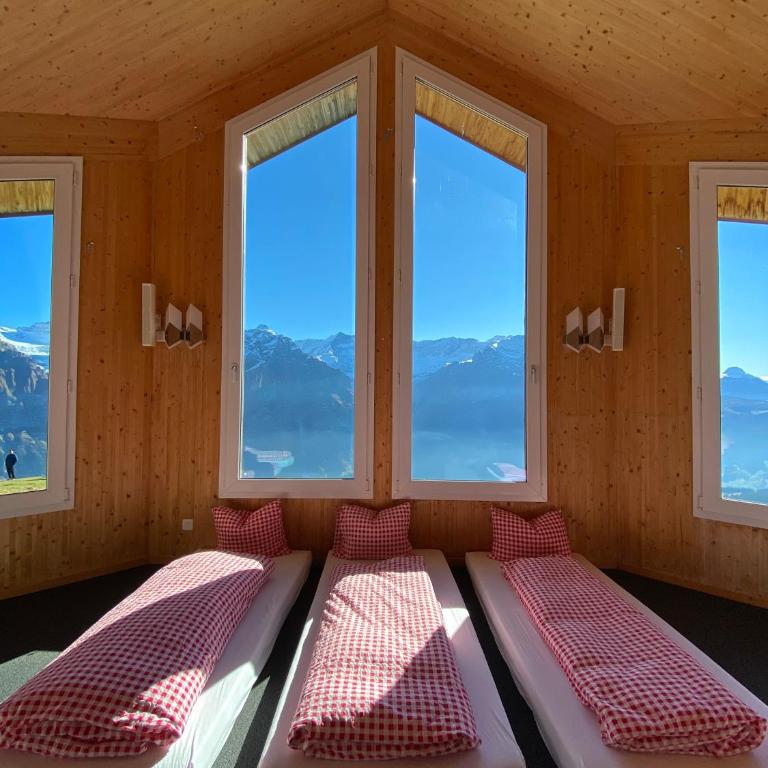 Berggasthaus First - Only Accessible by Cable Car - Einzelbett im gemischten Schlafsaal - Cottage - 1
