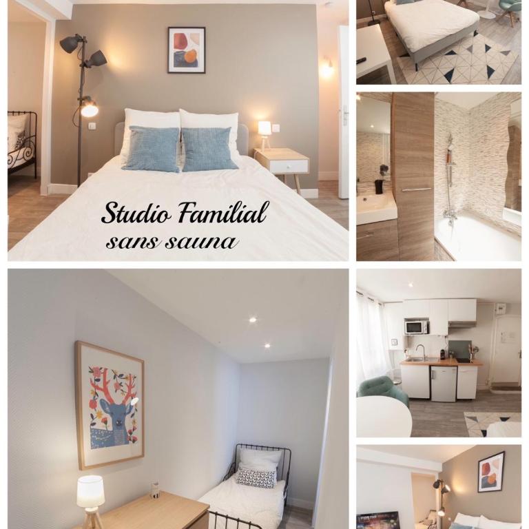 PRESTIGELOC - 3 Studios au Choix - 2 avec Sauna privé gratuit, 1 avec 3 Couchages, Centre-ville - Monolocale Familiare - 1