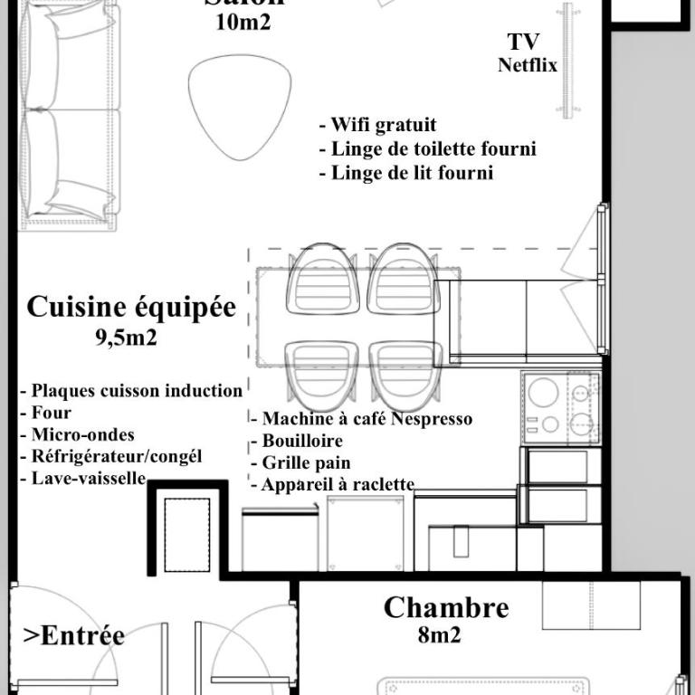 Appt Tournette - Centre Village, Vue Montagne - AravisTour - Apartment mit 1 Schlafzimmer - 5