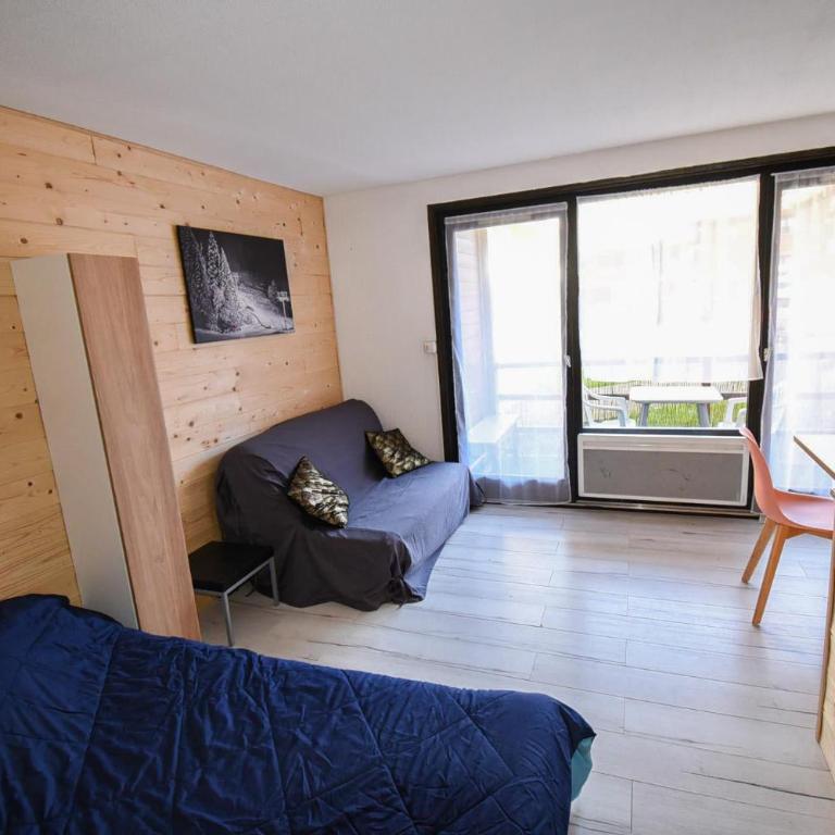 Relai S11 Grand et lumineux studio avec coin montagne 4-6 pers, WIFI, 30m des pistes, grand balcon, DRAPS NON COMPRIS - Studio - Vue sur Montagne - 3