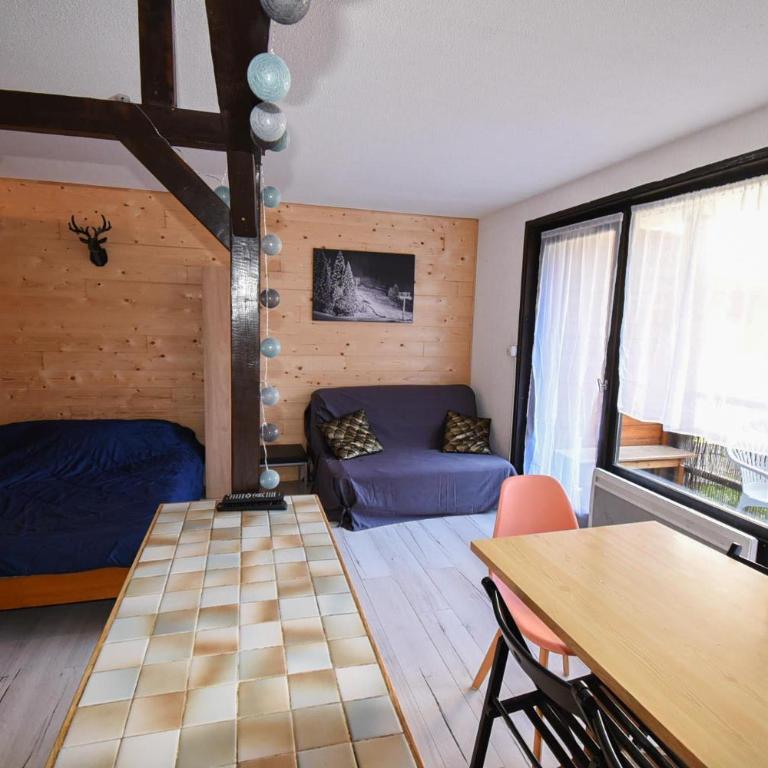 Relai S11 Grand et lumineux studio avec coin montagne 4-6 pers, WIFI, 30m des pistes, grand balcon, DRAPS NON COMPRIS - Studio - Vue sur Montagne - 14