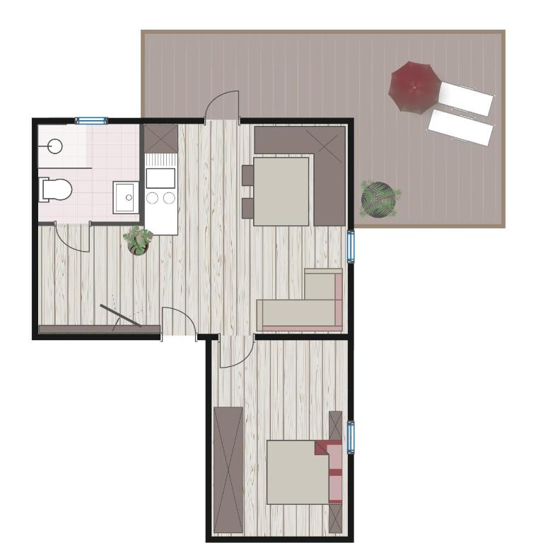Apartments Monika - Altenmarkt - Apartment mit 1 Schlafzimmer - 7