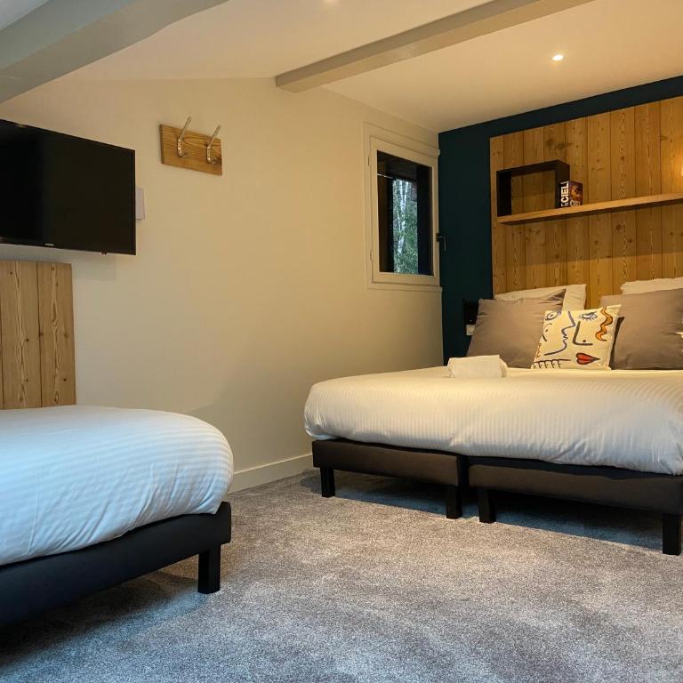 Chalet Pleine Vue & Spa - Two-Bedroom Apartment with Balcony - 14