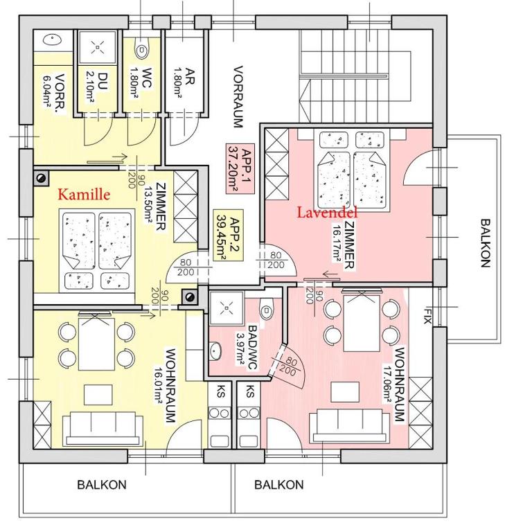 Das Taubenhaus - Nationalpark Sommercard inklusive - Apartment mit 1 Schlafzimmer und Balkon - 13