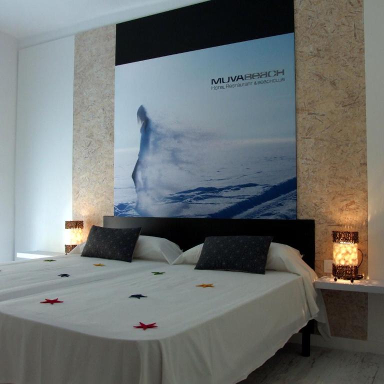 Hotel Muva Beach - Habitación Doble Superior con vistas a la calle comercial - 2 camas - 1