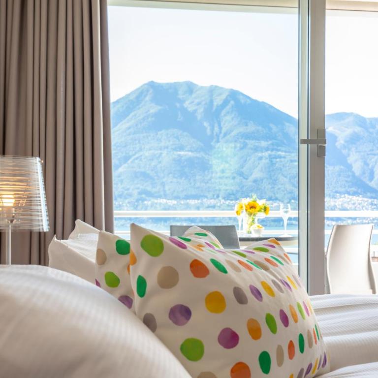 Smart-HOTEL MINUSIO, a Swiss Quality Hotel - Camera Matrimoniale con Balcone e Vista Lago - 1