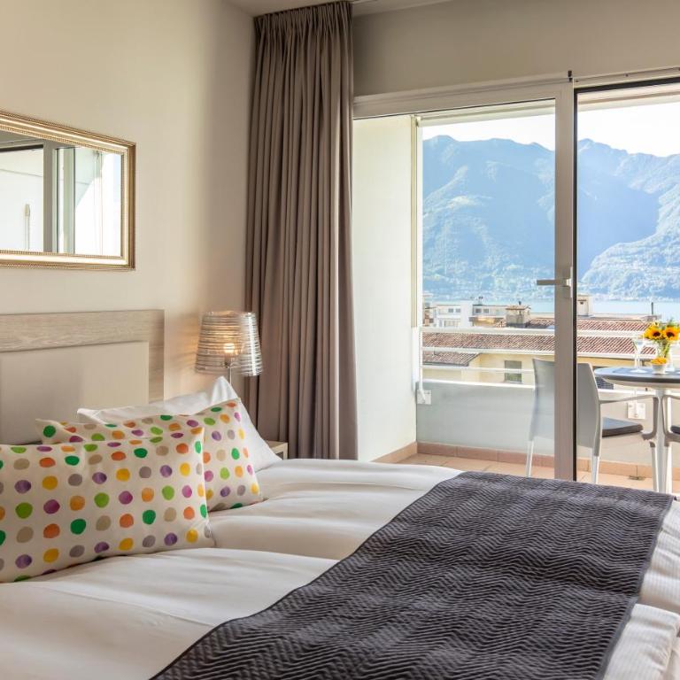 Smart-HOTEL MINUSIO, a Swiss Quality Hotel - Camera Matrimoniale con Balcone e Vista Lago - 2