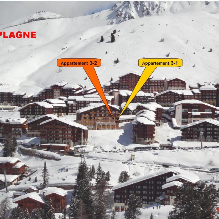 Belle Plagne 2 Dim Dim Appart 6pers - Apartment mit 2 Schlafzimmern - 9