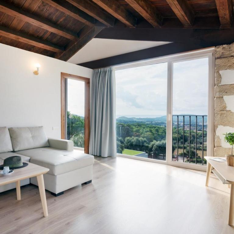 Mas Ses Vinyes - Adults Only - Suite con cama extragrande y vistas a la piscina - 3