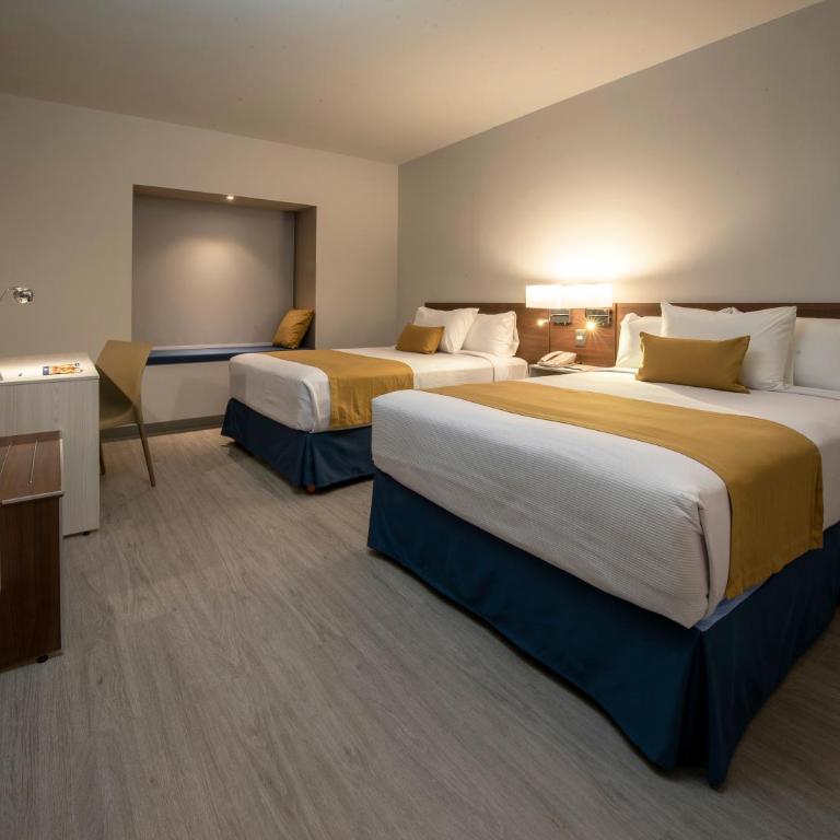 Microtel Inn & Suites by Wyndham Guadalajara Sur - Habitación Doble adaptada para personas de movilidad reducida - 2 camas dobles - No fumadores - 2