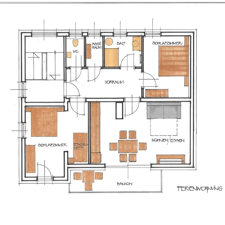 Appartements Cilli - Apartment mit 2 Schlafzimmern und Terrasse - 29