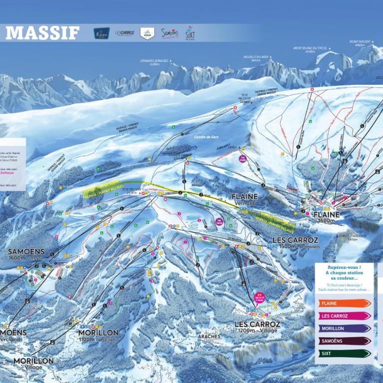 Vue panoramique sur les montagnes plein Sud - T2 Skis aux pieds, Piscine & Spa - Appartement 1 Chambre - 47